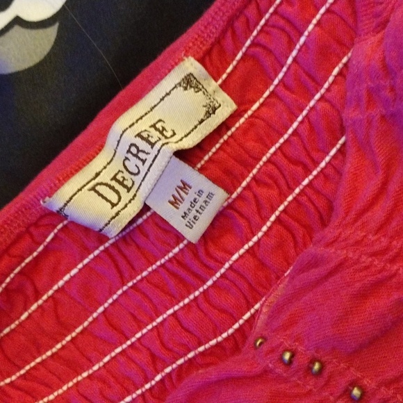 Decree bright pink studded halter top - Picture 12 of 14